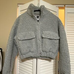 Crop Teddy Jacket